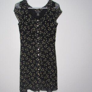 Vtg Flowy Mini Dress Size 8 Banana Republic